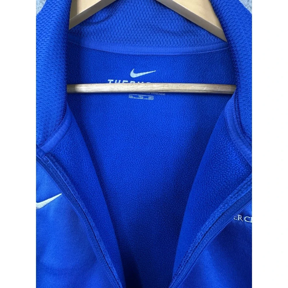 Air Force Academy Blue Silver Club Sweater Mens 2XL Blue Nike Therma Fit 1/4 Zip